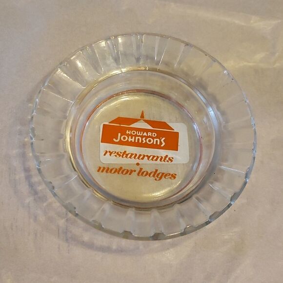 VINTAGE Ashtray Novelty Promo Ashtray Howard Johnsons Motor Lodge and Restaurant - Picture 1 of 12